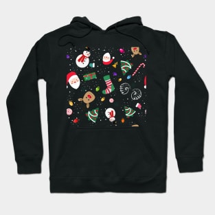 Happy new year theme pattern Hoodie